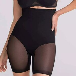 Honeylove Superpower High-Waisted Black Shapewear Shorts Size 2X